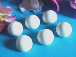 211Cbis Superb Buttons "Half Sphere" White Lot Of 6 Buttons Ep 1960 - Picture 1 of 3