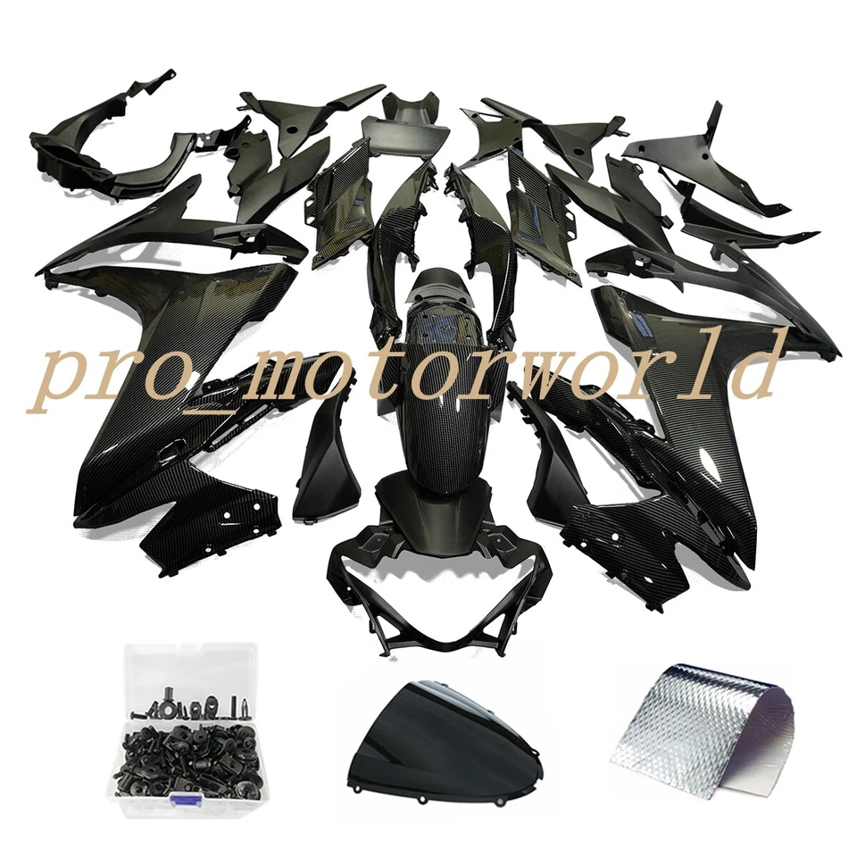 Kit de carenado de fibra de carbono con pernos para Suzuki GSX250R 2017-2024 juego de carrocería negro Foto 1 de 4
