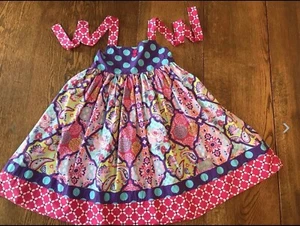 Eleanor Rose Paisley Halter Bandana Breeze Daphne 8-10 Bright Tropical Cruise - Picture 1 of 11