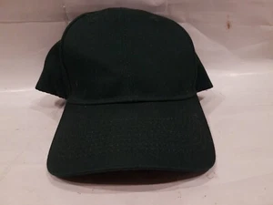 Blank Hat Cap Structured Hook & Loop Port Authority Adjustable Green - Picture 1 of 11