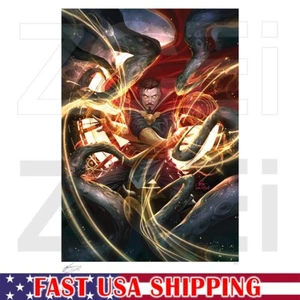 NIB Sideshow Doctor Strange Fine Art Print Aluminum Framed Marvel RARE 18 x 24 - Picture 1 of 5