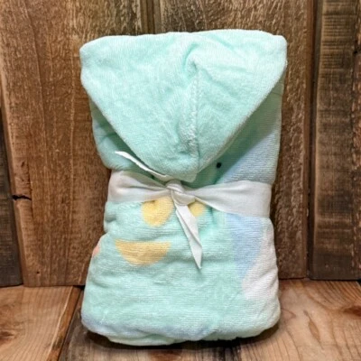 POTTERY BARN KIDS 深海婴儿海滩连帽毛巾,家庭包装 ~ 蓝色,多种 — 第 1/3 张图片