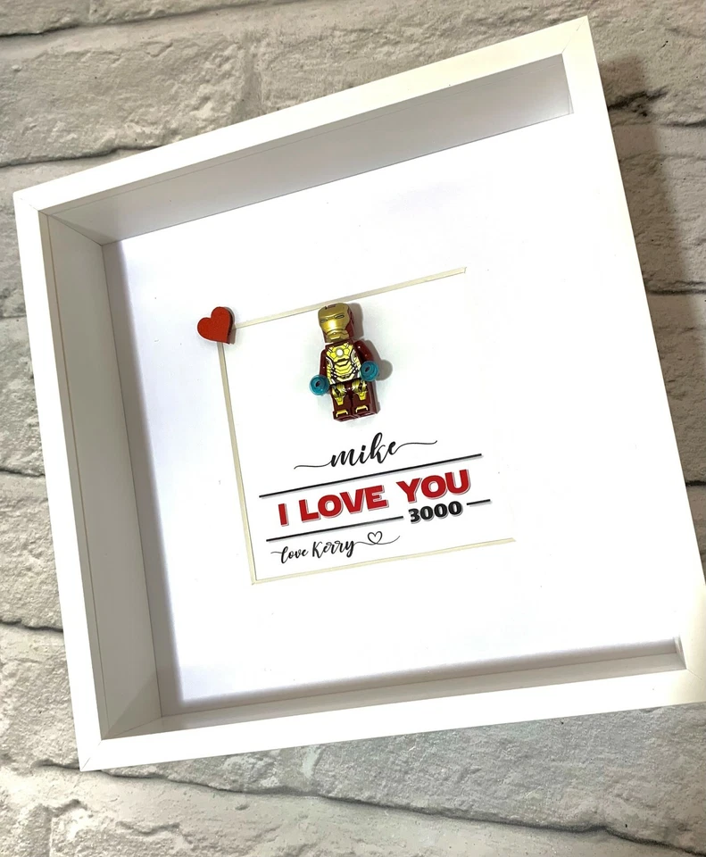 Personalised Valentines Gift | Superhero Gifts | I Love You 3000 | Ironman - Image 1 of 4