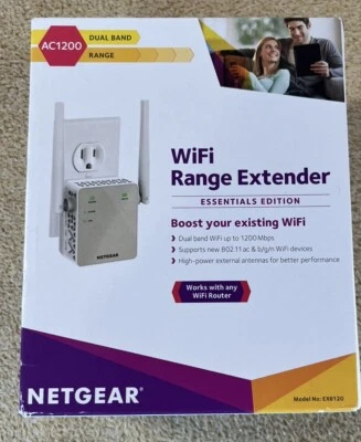 NETGEAR Wi-Fi Range Extender EX6120 - Coverage Up to 1500 Sq Ft and 25 Devices - Image 1 of 4