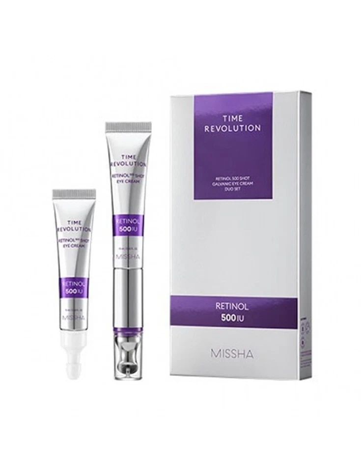 MISSHA Time Revolution Retinol 500 Shot Crema Galvánica para Ojos Duo Set (15ml+15ml) Foto 1 de 1