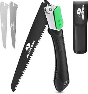 More details for mossy oak pruning saw,folding hand saw with secure lock＆portable pouch,3 blades