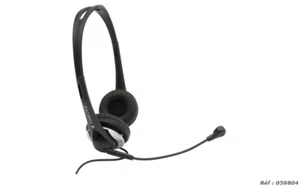 DACOMEX Casque-Micro AH730 stéréo Jack 3.5 mm noir/gris - Afbeelding 1 van 1