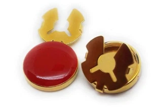 BUTTON COVERS FOR SHIRTS GOLD CUFF ENHANCERS MANUFACTURERS DIRECT PRICING - Picture 1 of 4