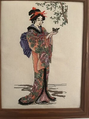 Cuadro de punto de cruz Janlynn "Geisha" Foto 1 de 2