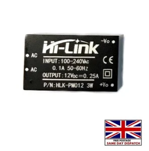 Una fuente de alimentación aislada Hi-link HLK-PM12 (12V) AC-DC 220V a 12 V Down Buck - Reino Unido - Imagen 1 de 2