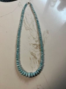 Natural Stone Larimar Necklace - Picture 1 of 2