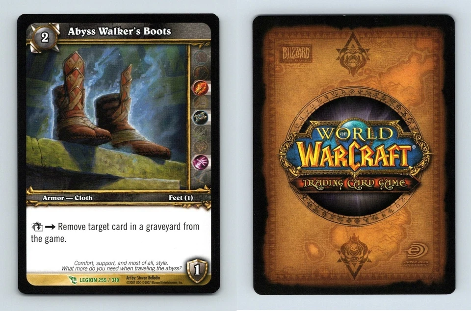Abyss Walker's Boots #255 March Of The Legion Uncommon Warcraft 2007 TCG Card - Image 1 of 1