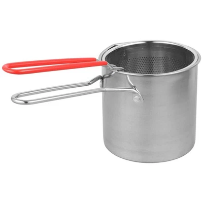  Padelle Acciaio Inossidabile Pentola Per Friggere Cestino Di Frittura - Immagine 1 di 4