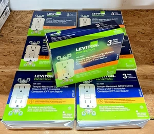 21 Outlets (7x3 Packs) Leviton GFTR1-3T TR Tamper Resistant GFCI Light Almond - Picture 1 of 2