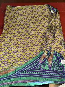 Maxi falda envolvente reversible Earthbound Trading Co para mujer talla única boho floral - Imagen 1 de 4