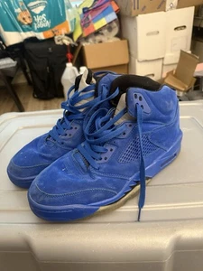 Air Jordan 5 Retro Royal Blue Suede Size 10 - Picture 1 of 12