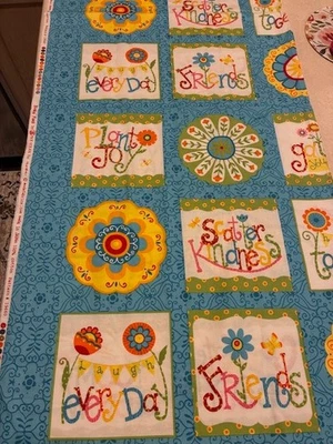 Moda Bloomin' Fresh Deb Strain #19660 1 yd + 10" 100% cotton Quilt Friend Fabric - Image 1 of 4