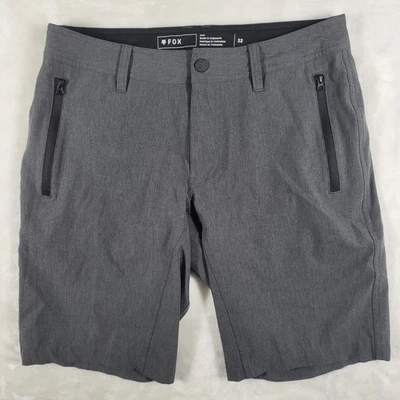Fox Racing Shorts Men's 32 Gray Casual Comfort Biking Cycling Hiking Outdoors - Image 1 of 4