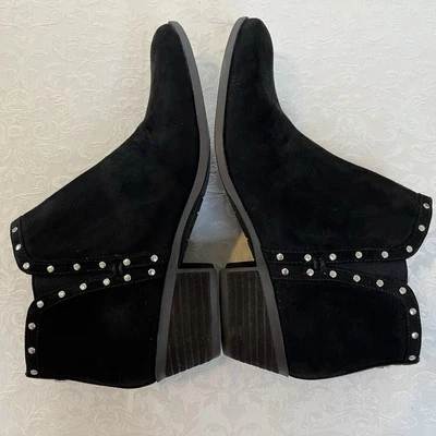 Botines de gamuza Circus by Sam Edelman talla 6,5 cremallera lateral tachonados negros NUEVOS Foto 1 de 4