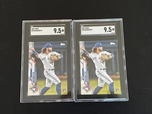 2020 Topps Bo Bichette RC Rookie #78 Blue Jays SGC 9.5 Lot Of 2 - Picture 1 of 2