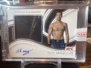 Shavkat Rakhmonov 2023 Panini UFC Immaculate Premium Memorabilia Auto /75 - Picture 1 of 2