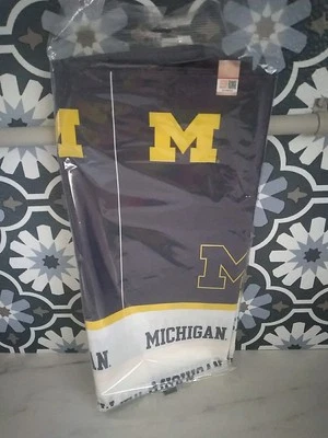 Michigan University Wolverines Plastic Tablecloth 54" x 108" Table Cover NCAA - Image 1 of 4