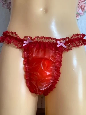 PVC Tanga Höschen rot 30/48 - Bild 1 von 4
