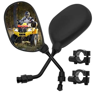 ATV Rear View Mirror, 360 Degrees Ball-Type ATV Side Rearview Mirror with 7/8" - Picture 1 of 8