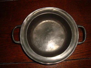 VINTAGE OLD WORLD PEWTER 95% SMALL ROUND BOWL 6 3/4 INCHES ESTATE SALE FIND! - Picture 1 of 8