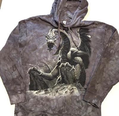 Sudadera con Capucha Pullover The Mountain Para Hombre Dragón Tie Dye Manga Larga Grande Y2K Foto 1 de 4