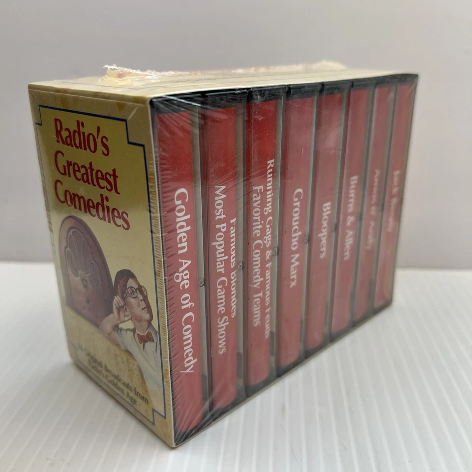 Radio's Greatest Comedies 8 Cassette Box Set (60-min each) Sealed, New (1992) - Image 1 of 4