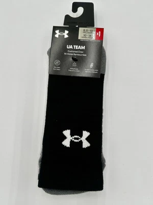 Under Armour Team Cushioned Crew Socks, Men Size 8.5-13 - Image 1 of 3