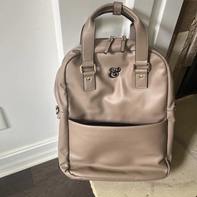 Brasfield And Gorrie Tan Backpack Excellent Condition  — 第 1/4 张图片