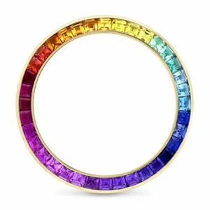 Bisel sintético arco iris para Rolex Daytona 16523, 16518, 16528, 16568, 116503 - Imagen 1 de 4