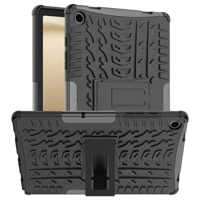 for Galaxy Tab A9 plus 11 Case /Samsung Tab A11 Plus 11 cover Tire TPU+PC -Black - Image 1 of 4