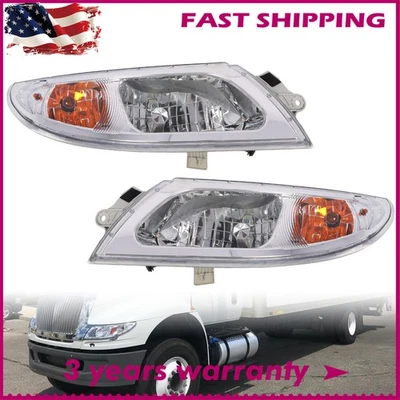 Par de faros para camión International 2002-2019 4100 4200 4300 4400 8500 8600 Foto 1 de 4