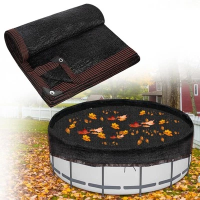 YEXEXINM 20 Feet Round Leaf Net Cover for Above Ground Pool - Winter Cover Mesh Cover，...