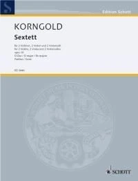Sextet op. 10 Erich Wolfgang Korngold Studyscore 2 Violins, 2 Violas and 2 Violo - Image 1 of 4
