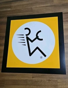 Vintage Fahrvergnugen Volkswagen Double Sided Window Sticker Yellow Version 15" - Picture 1 of 1