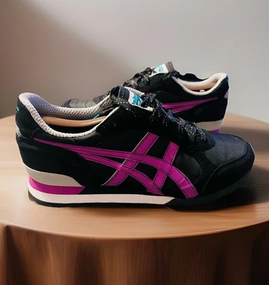 Asics Onitsuka Tiger Womens Colorado 85 Black/ Violet Ankle High Fashion Sneaker - Image 1 of 4