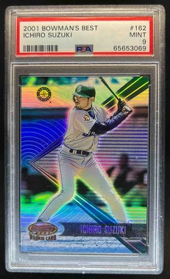 Bowman's Best Ichiro Suzuki Rookie RC #162 2001 Mariners PSA 9 Foto 1 de 2