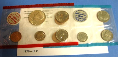 1970 Mint Set with error Clashed Dies Half Dollar - Image 1 of 4