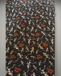 Vintage 2021 Grateful Dead “ Skeleton Dance” fabric ~1 yard 44W - Picture 1 of 6
