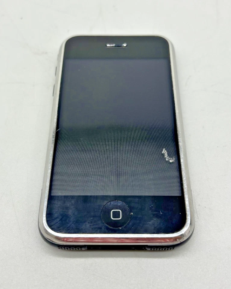 Apple iPhone 1 Gen A1203 8GB Silver Smartphone AT&T ONLY -C -See photo - Image 1 of 4