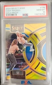 Cody Rhodes 2024 Panini Select WWE True Gold Prizm #175 WWE #01/10 PSA 10 - Picture 1 of 2