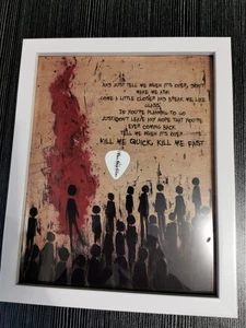 3 Days Grace gerahmter Druck Sammlerstück Poster Fan + Gitarrenplektrum Kunst Kill me Fast - Bild 1 von 8