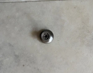 1-3/16" Rund x 1-1/8" Höhe Knopf Satin Nickel - Bild 1 von 2