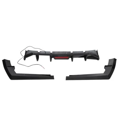 Rear Bumper Diffuser Lip Spoiler For Hyundai Elantra 2021-2023 2024 Glossy Black Foto 1 de 4