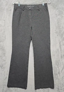 Tapata Pants Womens Sz Small 4 Dark Gray Knit Pull On Pant Bootcut Pockets - Picture 1 of 14