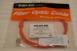 Fiber Optic Cable, LC-LC, Duplex MM, 62uM, 3 Meter (BlackBox: EFN110-003M-LCLC) - Picture 1 of 2
